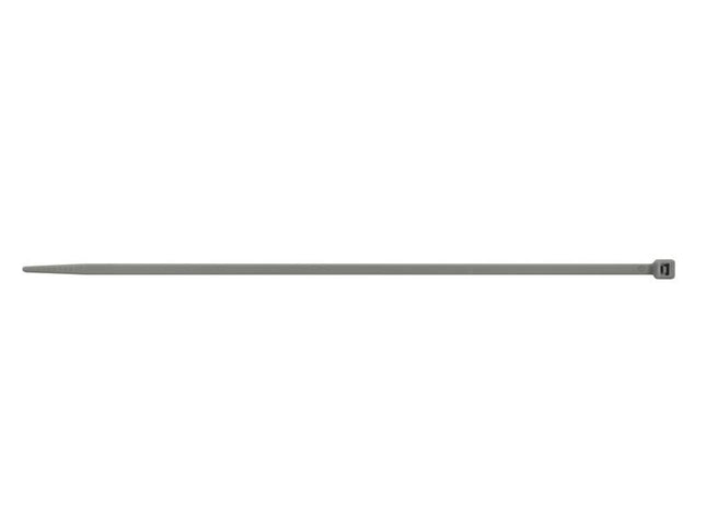 Faithfull Cable Ties Grey 3.6 x 200mm - Durable Ties for Home and Garden