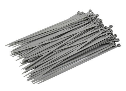 Faithfull Cable Ties Grey 4.8 X 250Mm (Pack 100)