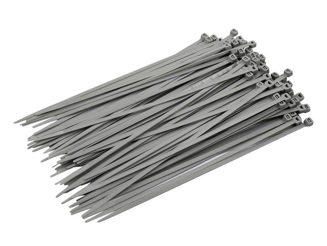 Faithfull Cable Ties Grey 4.8 X 250Mm (Pack 100)