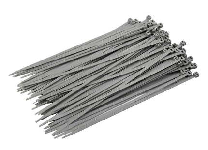 Faithfull Cable Ties Grey 4.8 X 250Mm (Pack 100)