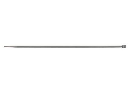 Faithfull Cable Ties Grey 4.8 x 300mm - Durable Nylon Ties for Home and Garden