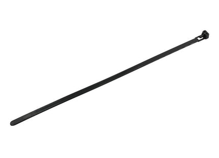 Faithfull Reusable Cable Tie Black 7.6 x 300mm - Pack of 50 for Organising