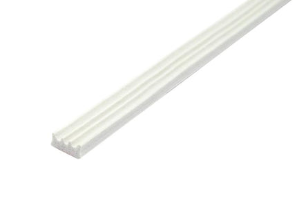 Faithfull EPDM Draught Excluder White 24M 9 x 3.5mm 