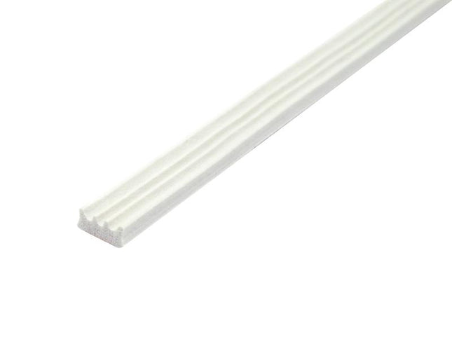 Faithfull EPDM Draught Excluder White 24M 9 x 3.5mm 