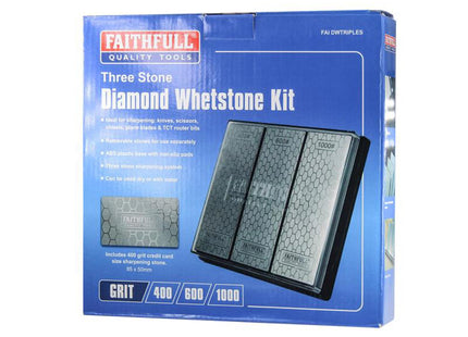 Faithfull Diamond Whetstone Kit