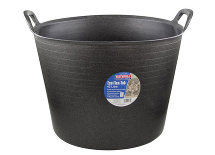Faithfull Eco Flex Tub 42 Litre - Recycled Black