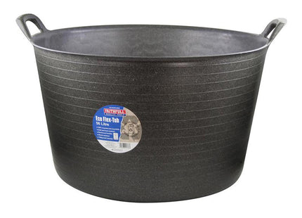 Faithfull Eco Flex Tub 56 Litre - Recycled Black