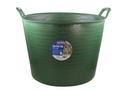 Faithfull Eco Flex Tub 42 Litre - Recycled Green