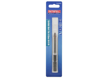 Faithfull Carbide Hard Tile & Glass Drill Bit 7Mm