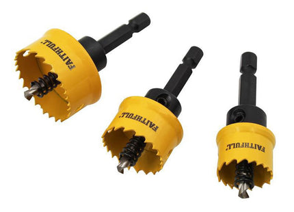 Faithfull Mini Holesaw Set, 3 Piece