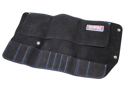 Faithfull 10 Pocket Leather Tool Roll