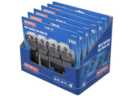 Faithfull Multi Tool Blade Set, 8 Piece