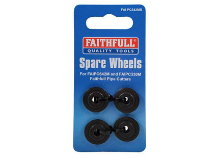 Faithfull Pipe Cutter Wheels For Faipc642m & Faipc330m - Pack Of 4