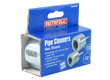 Faithfull External Pipe Cleaners Twin Pack