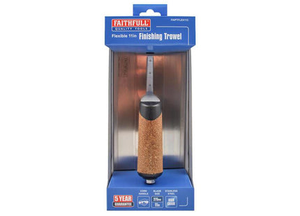 Faithfull Flex Finishing Trowel With Cork Handle 275mm (11In)