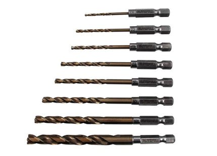 Faithfull Quick Change Impact Drill Bit Set, 8 Piece