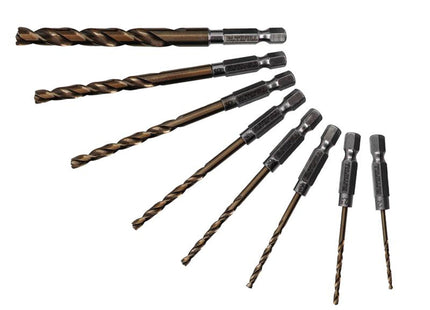 Faithfull Quick Change Impact Drill Bit Set, 8 Piece
