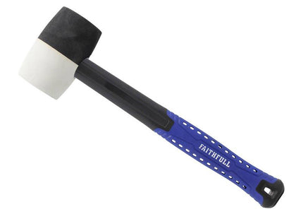 Faithfull Black & White Fibreglass Mallet 16Oz