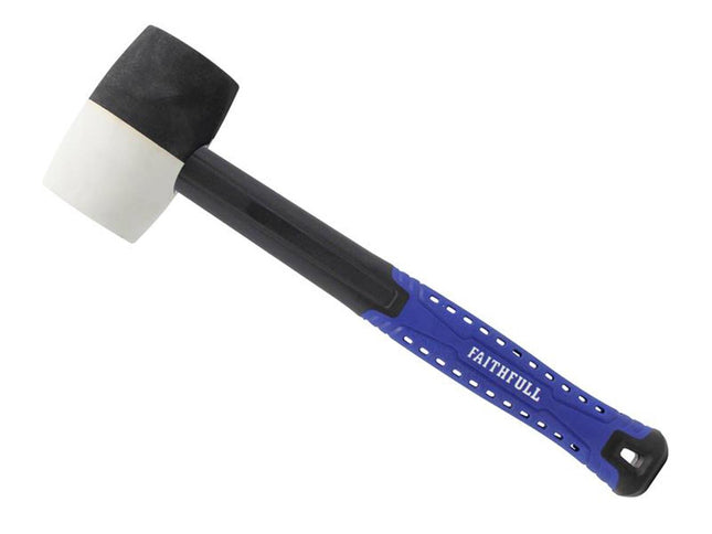Faithfull Black & White Fibreglass Mallet 16Oz