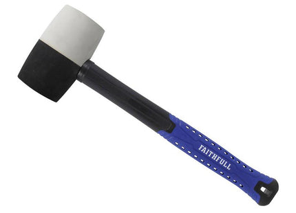Faithfull Black & White Fibreglass Mallet 24Oz
