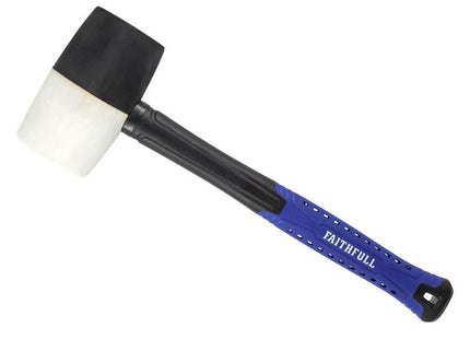 Faithfull Black & White Fibreglass Mallet 32Oz