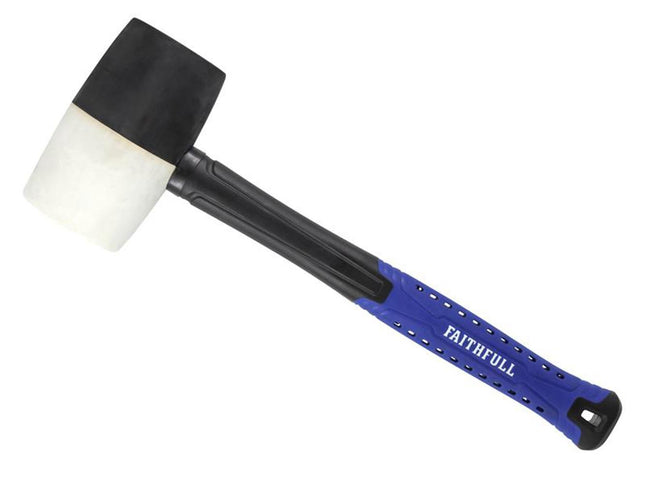 Faithfull Black & White Fibreglass Mallet 32Oz
