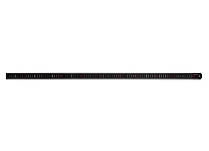 Faithfull Matt Black Stainless Steel Measuring Rule 1000Mm