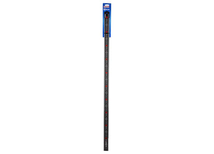Faithfull Matt Black Stainless Steel Measuring Rule 1000Mm