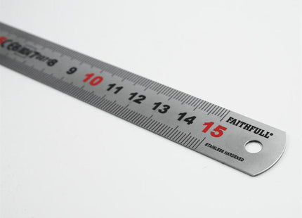 Faithfull Matt Silver Measuring Rule 150Mm