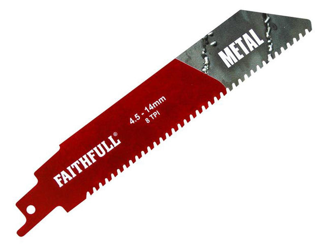 Faithfull S930hm Metal Carbide Sabre Saw Blade 152Mm X 8 Tpi