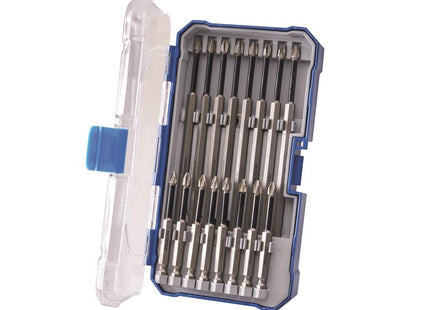 Faithfull Long Impact Bit Set in Case, 16 Piece