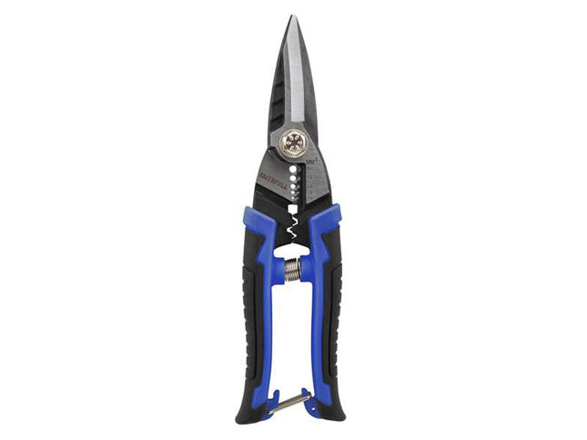 Faithfull Heavy-Duty Multi Purpose Snips - 55# Steel - FAISCHDMF8N - Perfect for Various Materials