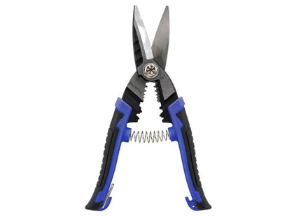 Faithfull Heavy-Duty Multi Purpose Snips - 55# Steel - FAISCHDMF8N - Perfect for Various Materials