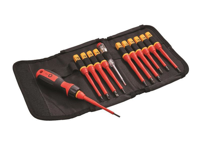 Faithfull Quick Change Vde Screwdriver Set, 13 Piece