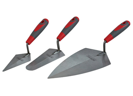 Faithfull Soft Grip Trowel Set, 3 Piece