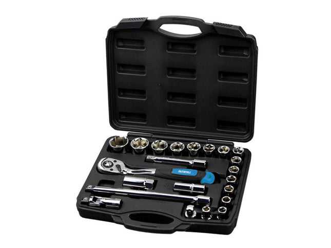 Faithfull 1/2In Socket Set, 22 Piece