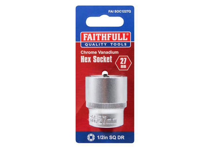 Faithfull Hex Socket 1/2In Drive 27Mm