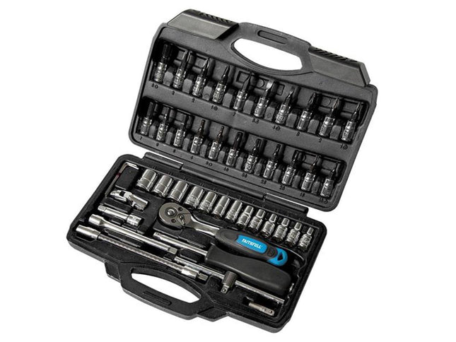 Faithfull 1/4In Socket Set, 46 Piece