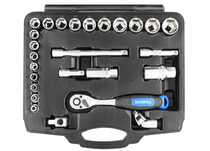 Faithfull 3/8In Drive Socket Set, 26 Piece