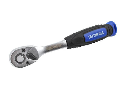 Faithfull Quick Release Ratchet Handle - 3/8In Square Drive