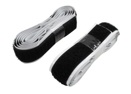 Faithfull Hook & Loop Self Adhesive Tape Black 20mm X 1M