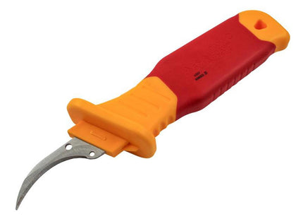 Faithfull Vde Stripping Knife With Sickle Blade 205Mm - FAITKVDES - Perfect for Electrical Insulation