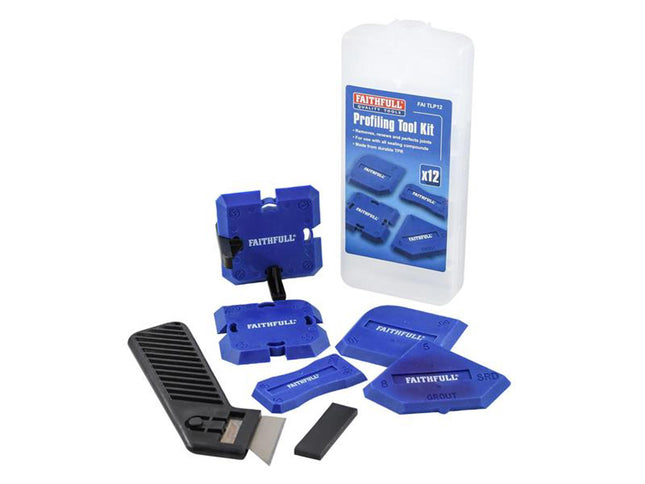 Faithfull Profiling Tool Kit, 12 Piece
