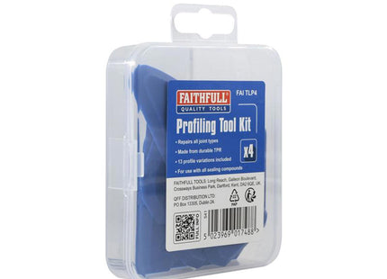 Faithfull Profiling Tool Kit, 4 Piece