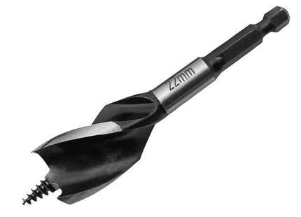 Faithfull Tri-Point Speed Auger Bit 22mm Stubby