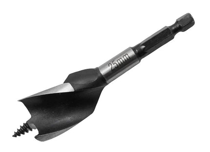 Faithfull Tri-Point Speed Auger Bit 25mm Stubby