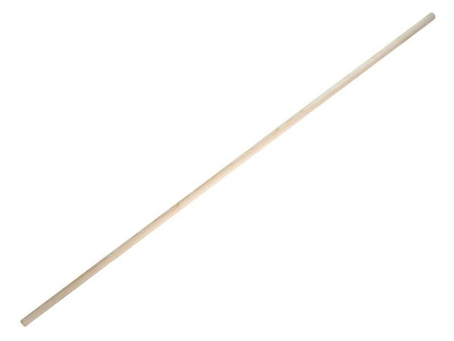 Faithfull Wooden Broom Handle 72In x 1.1/8In - FAIWH72118