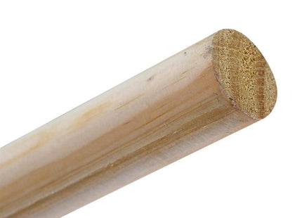 Faithfull Wooden Broom Handle 72In x 1.1/8In - FAIWH72118