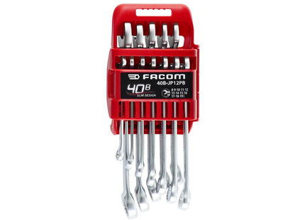 Facom 40B.Jp12pb 40B Series Slim Metric Combination Spanner Set, 12 Piece