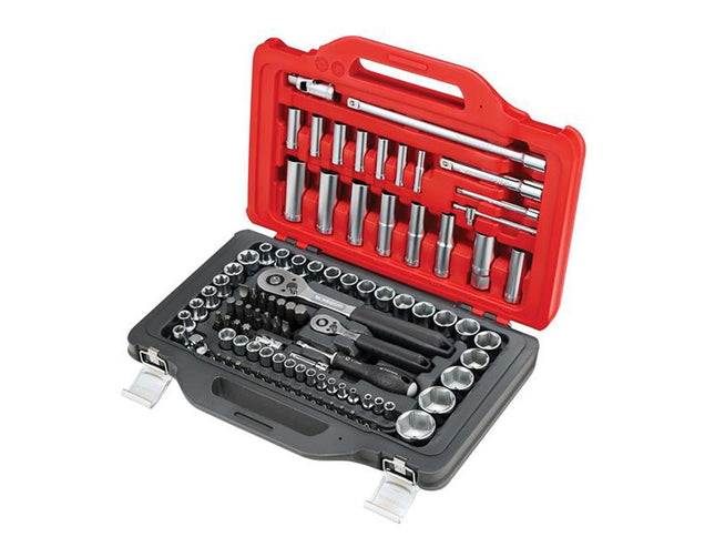 Facom 1/4In & 1/2In Drive Socket Set, 100 Piece